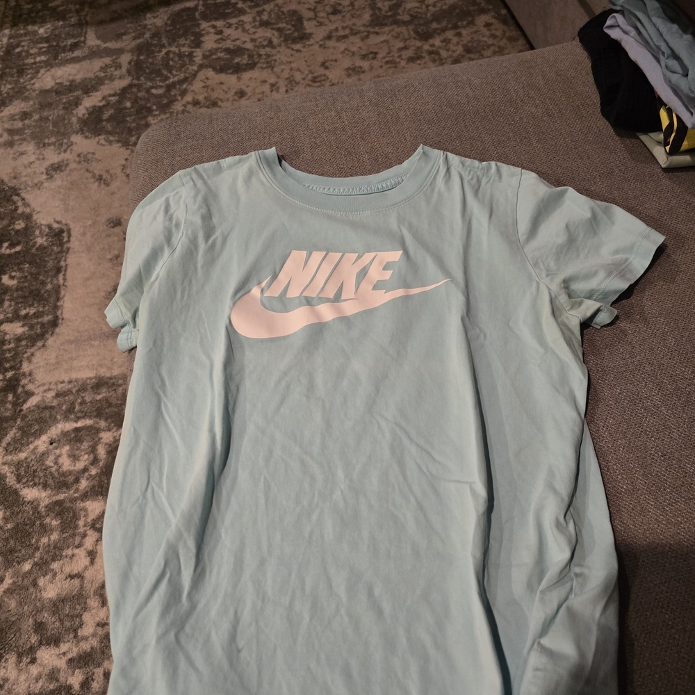 Nike Sky Blue Tee with White Logo